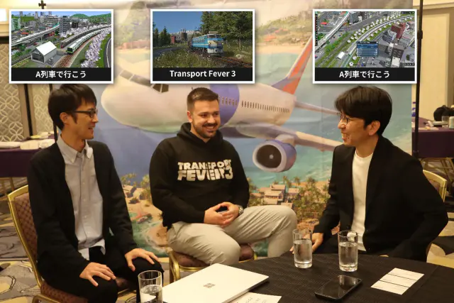 Key visual for “Transport Fever 3 and A-Train developers discuss railway simulation”