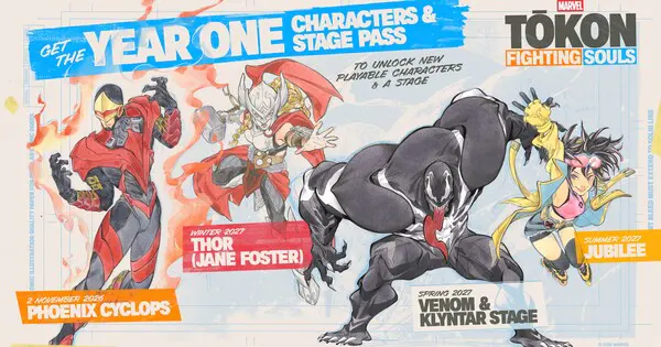 Key visual for “Marvel Tōkon: Fighting Souls Reveals Year 1 DLC Roster and Composer”