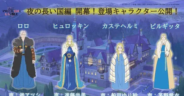 Key visual for “The Seven Knights of the Marronnier Kingdom Anime Reveals Four New Cast Members”