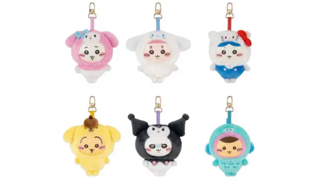 Key visual for “Chiikawa x Sanrio Plush Keychains Launch in North America”