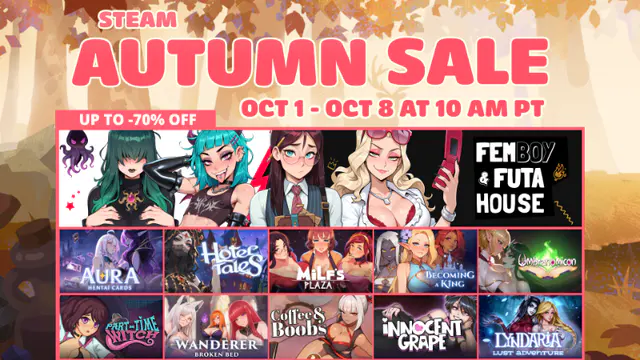 Key visual for “TopHouse Fall Sale Offers Discounts on Adult Games”