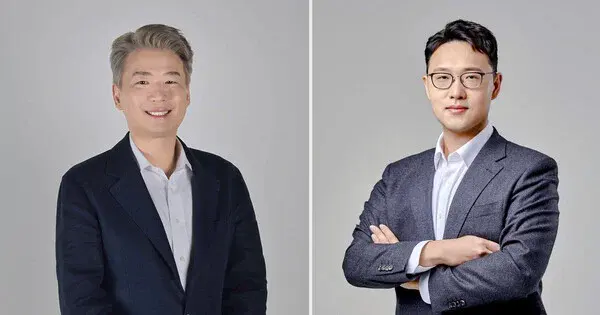 Key visual for “WEBTOON Names Yongsoo Kim and Gyu-nam Kim as Co-CEOs”