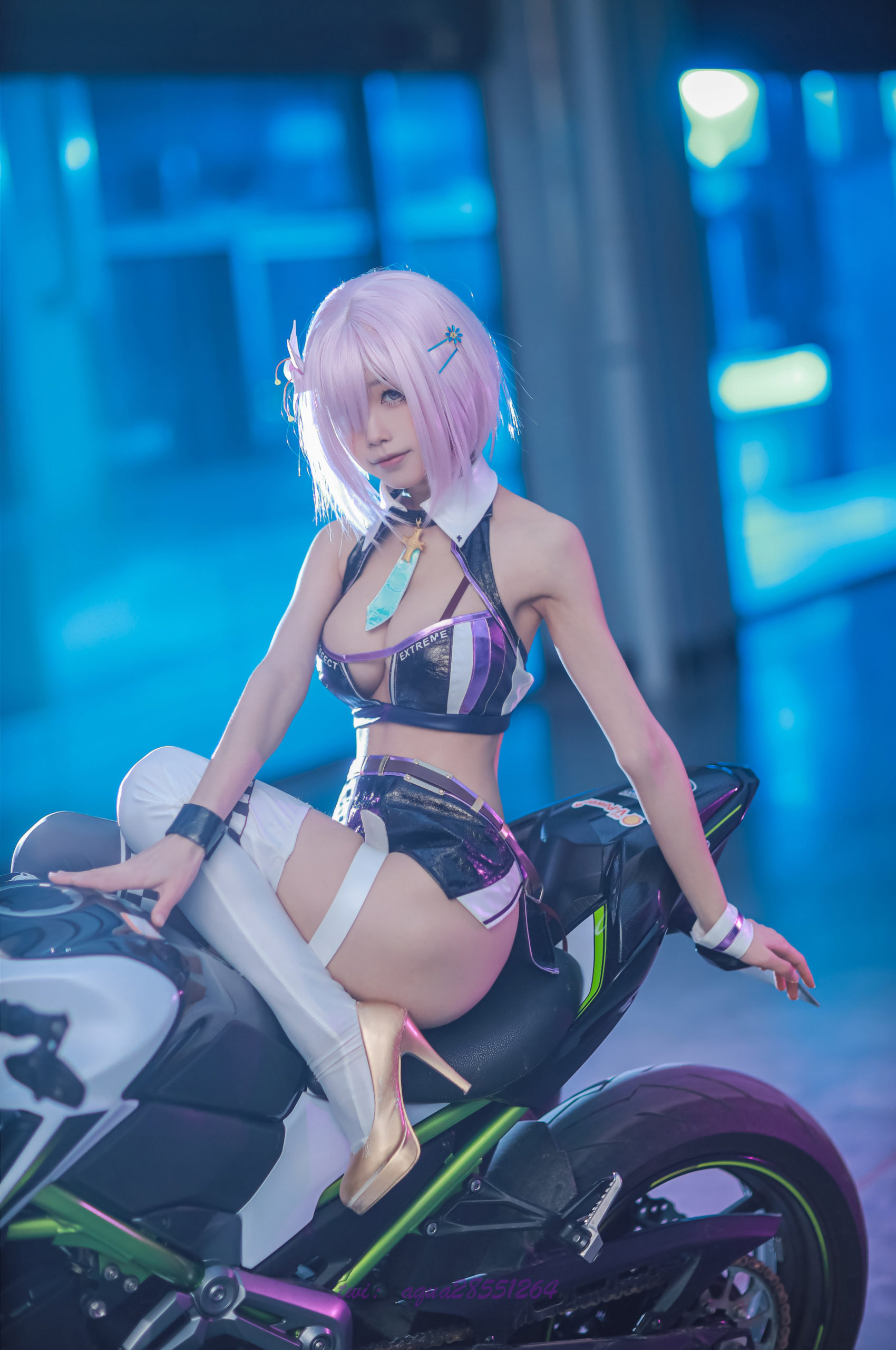 Race Queen MashuKyrielite Motorcycle Cosplay by Aqua 17 scaled 1