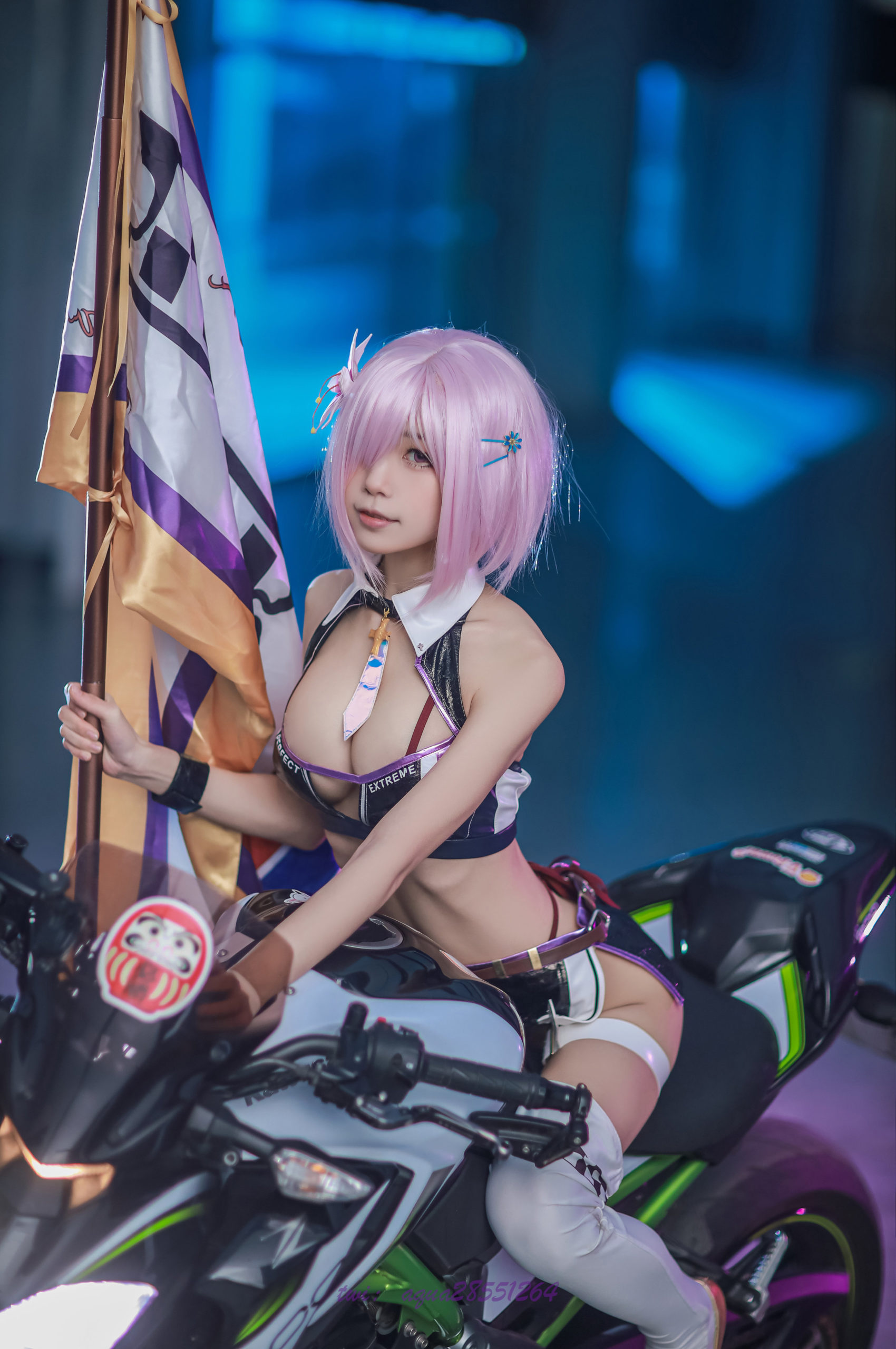Race Queen MashuKyrielite Motorcycle Cosplay by Aqua 27 scaled 1