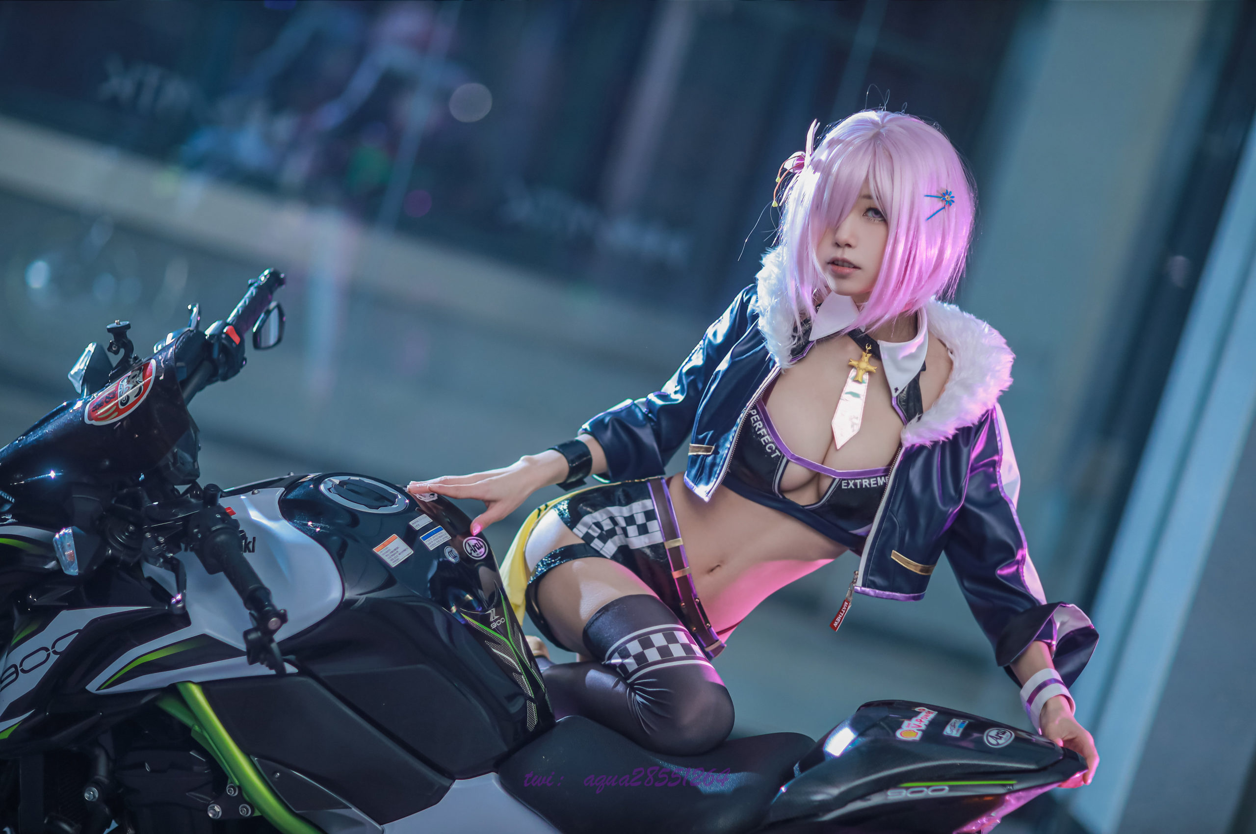 Race Queen MashuKyrielite Motorcycle Cosplay by Aqua 31 scaled 1
