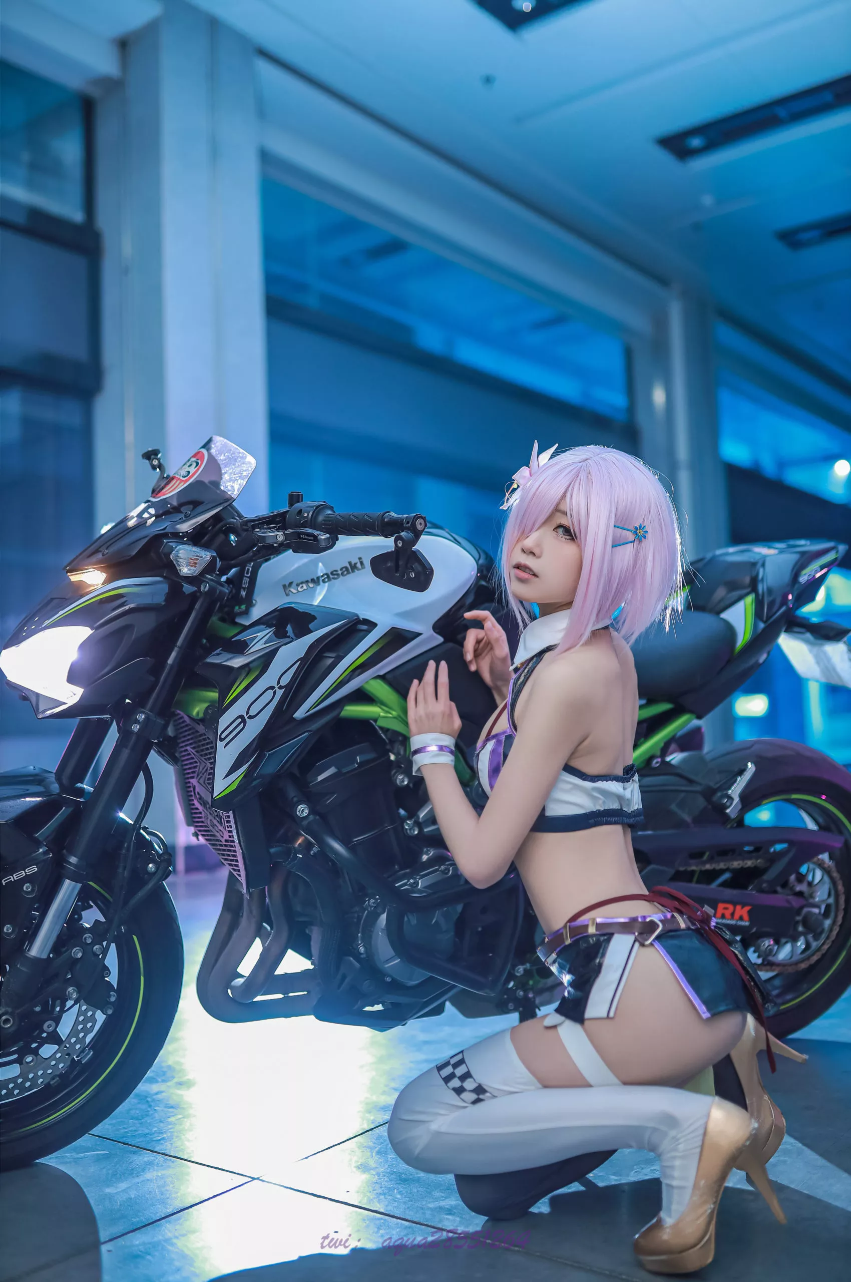 Race Queen MashuKyrielite Motorcycle Cosplay by Aqua 20 scaled 1
