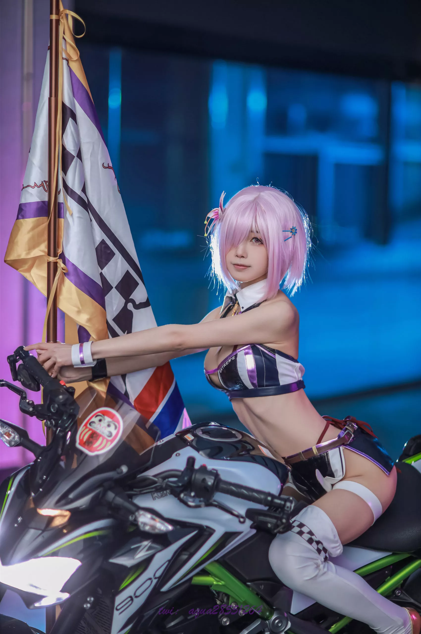 Race Queen MashuKyrielite Motorcycle Cosplay by Aqua 28 scaled 1